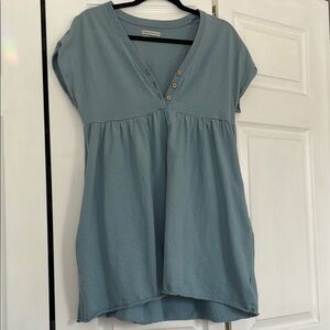 Women's Blue Urban Outfitters Button-Down Top